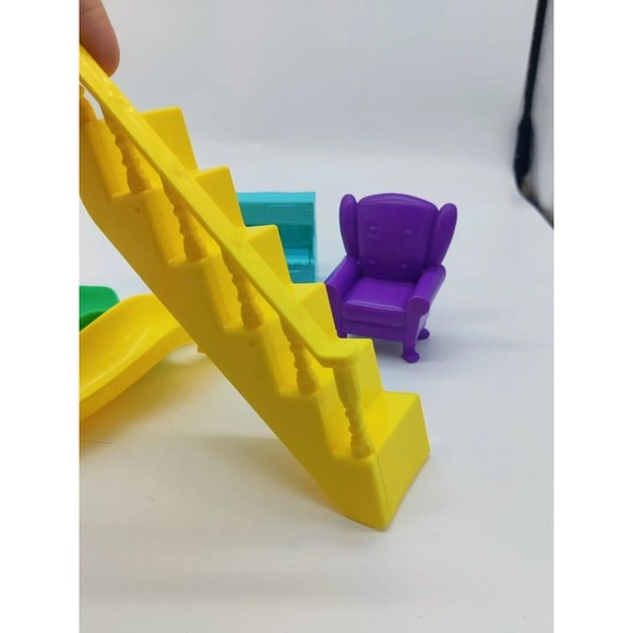 Disney Junior Muppet Babies Schoolhouse Replacement Pieces Chair Steps Slide Lot - Picture 4 of 6